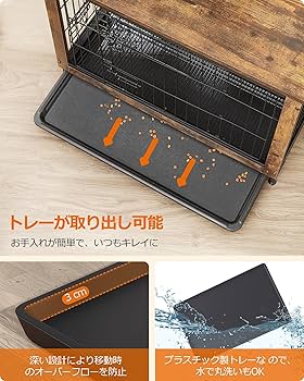 Amazon.co.jp: FEANDREA ペットケージ 木目調 ウッディサークル